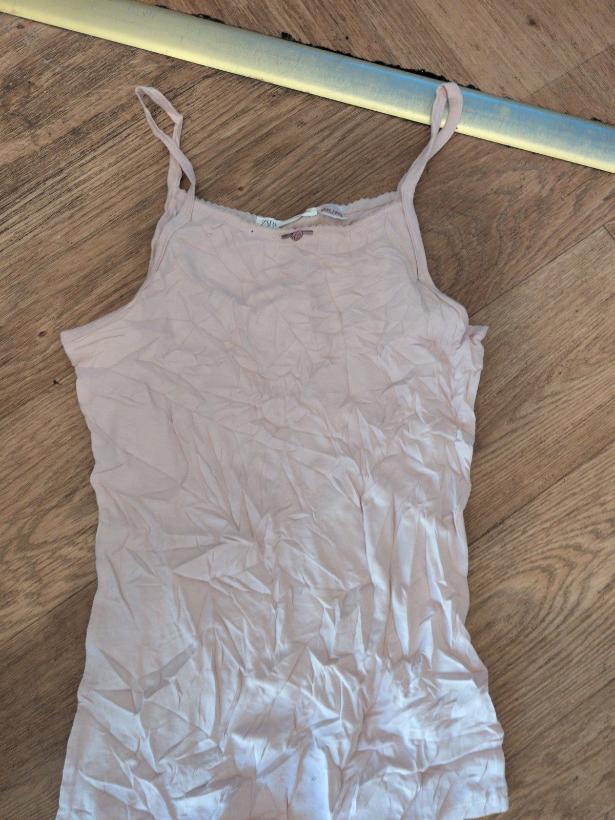 Zara 13-14 Years Pale Pink Sleeveless T-shirt