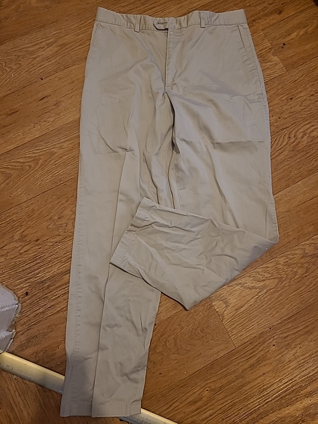 Mens Jaeger Size 36" Stone Formal Trousers