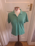 Ladies Brax Golf Size Small Green Short Sleeved Polo