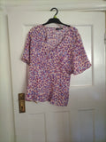 Ladies Quiz Clothing 12 Floral Mid Sleeved Blouse