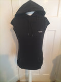 Mens Boohoo Size XS Black Short Sleeved Hoodie