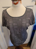 Ladies Viz.A.Viz Size 12/14 Grey Toned Short Sleeved Tshirt