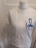 Medium White Octopus Print Short Sleeve T-shirt