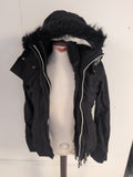 Superdry 2XS Black "Wind Attacker" Fleece Lined Coat