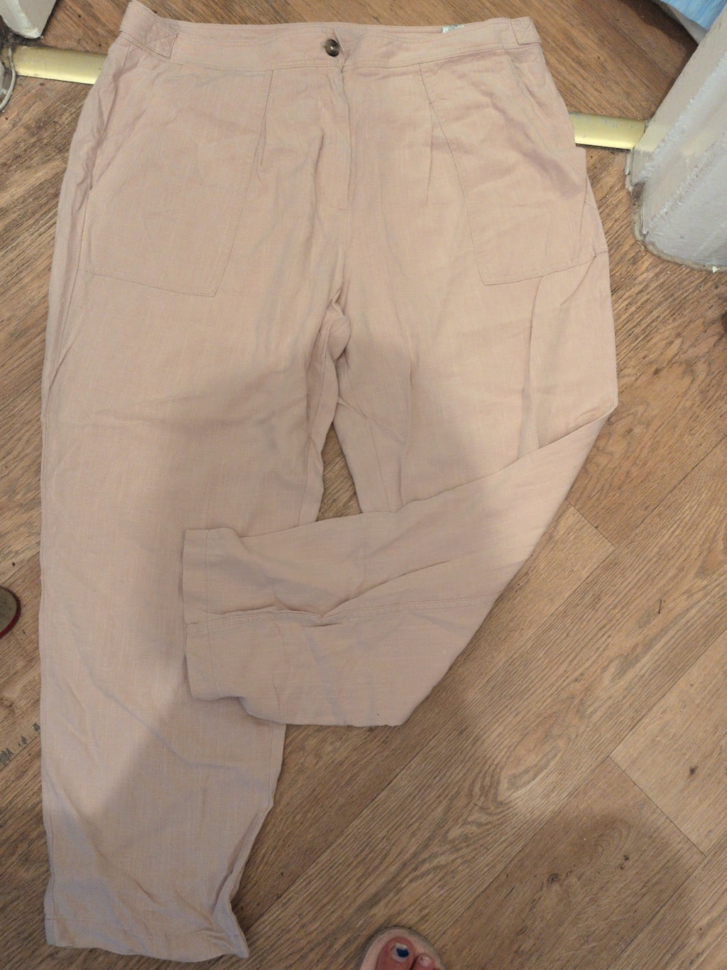 Marks And Spencer 20 Light Apricot Trousers
