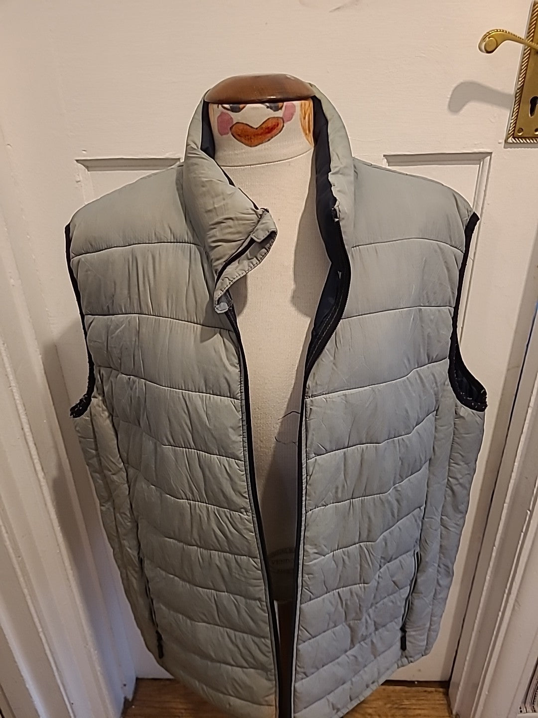 Mens Next Outerwear Size XL Grey Sleeveless Puffer