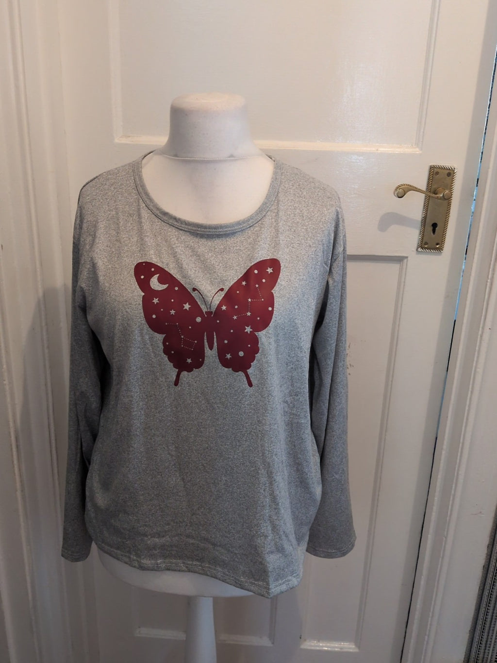 Brand New XL Grey And Purple Pyjama Set