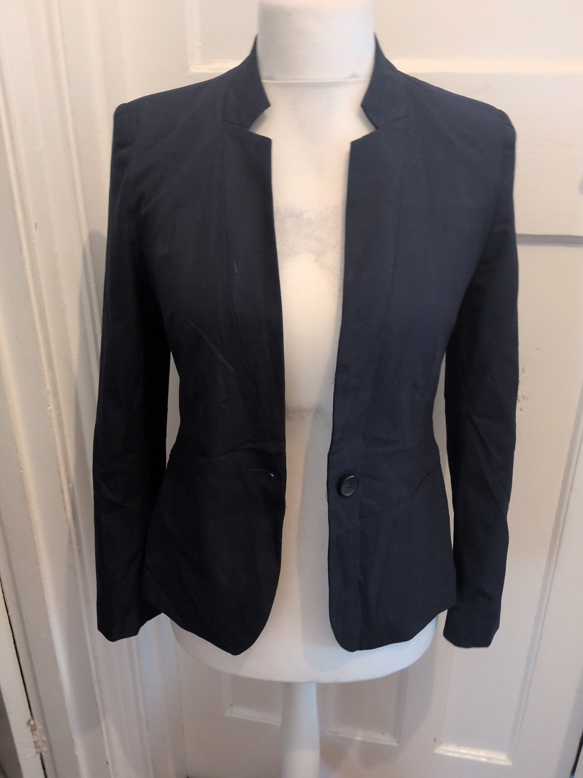 Zara 8 Navy Blazer