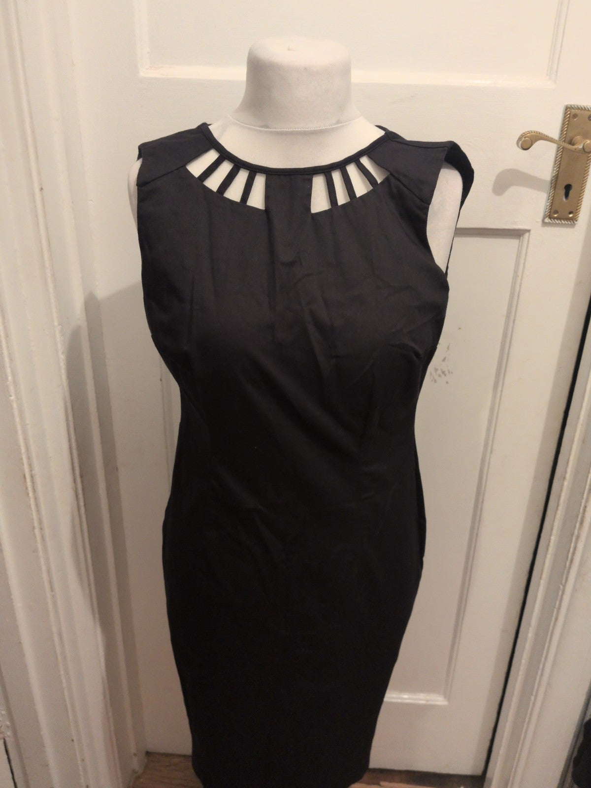 Ladies George Size 12 Black Sleeveless Long Length Dress