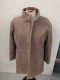 Next 14 Suede Beige Fleecy Buttoned Jacket