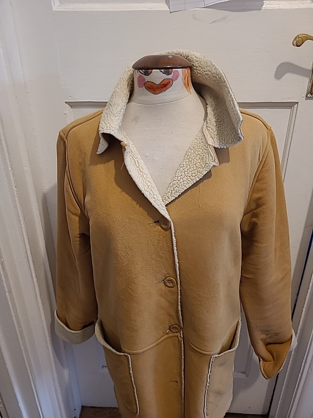 Ladies B.C.Clothing Size Medium Brown Fleece Lined Jacket