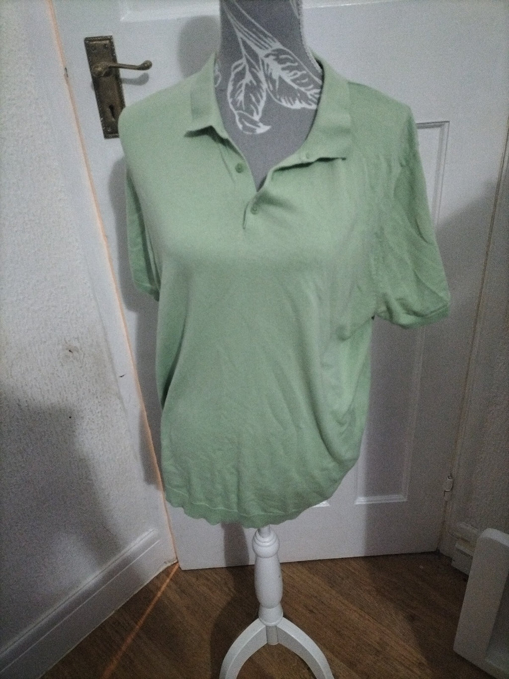Mens George Size Large Green Polo