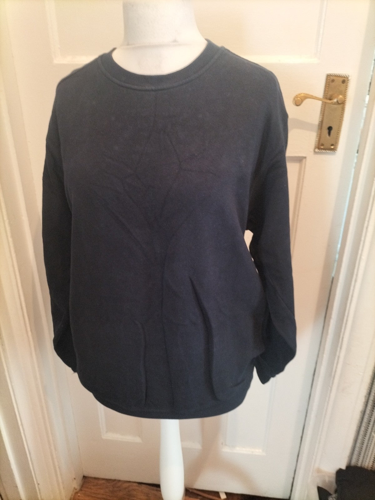 Mens Blue Harbour Size Medium Dark Navy Pullover Sweatshirt