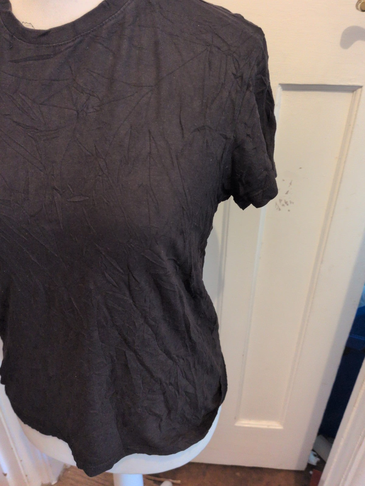 Primark XS Regular Fit Black Short Sleeve Tee