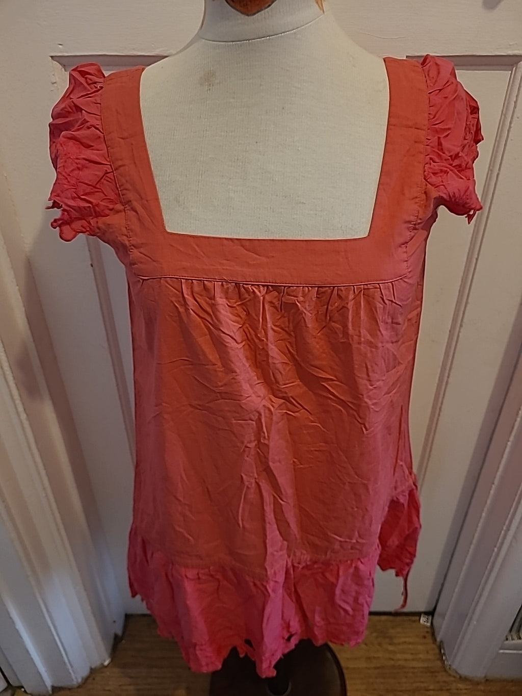 Ladies Soulcal Size 12 Pink Square Neck Blouse