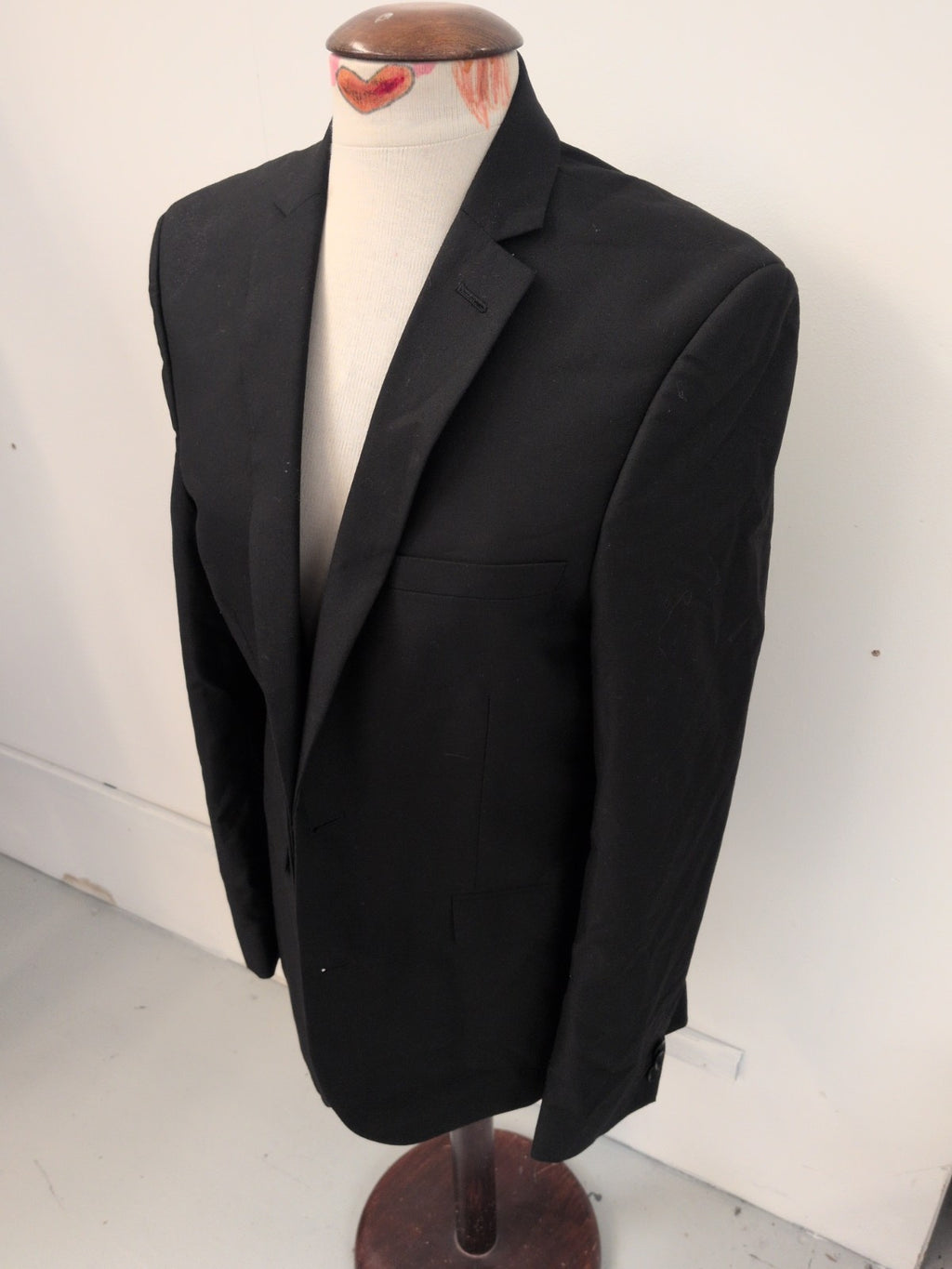 Limited Edition 40 Long Black Super Slim Fit Suit Jacket