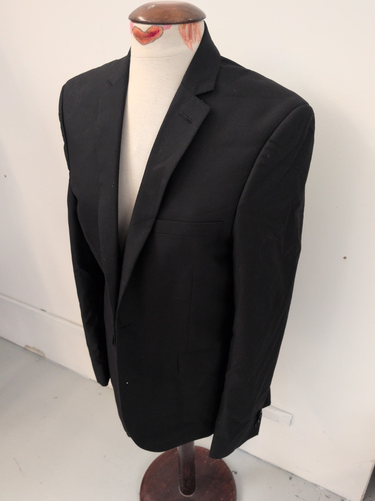 Limited Edition 40 Long Black Super Slim Fit Suit Jacket