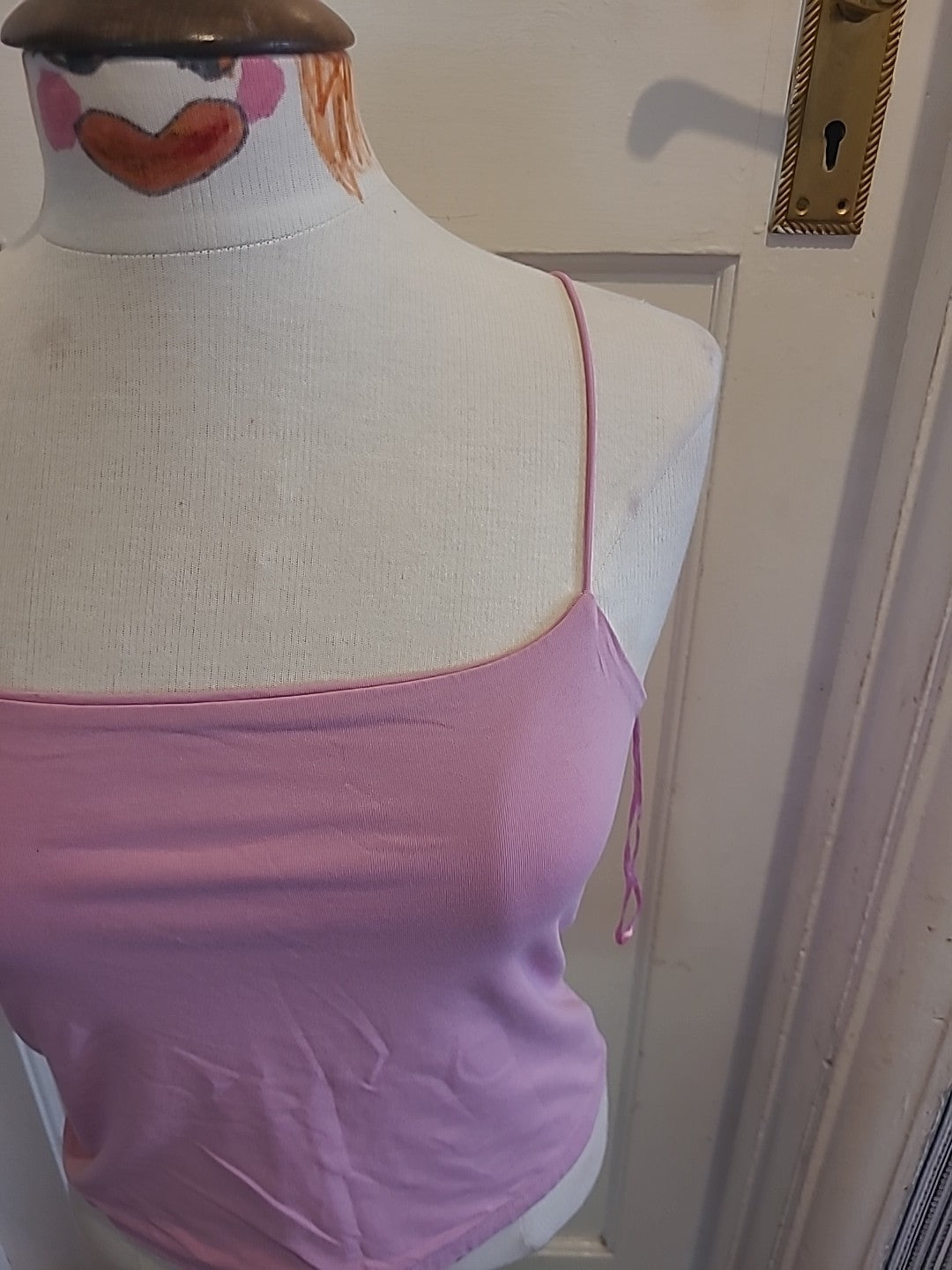 Ladies Primark Size 12-14 Pink Sleeveless Tshirt