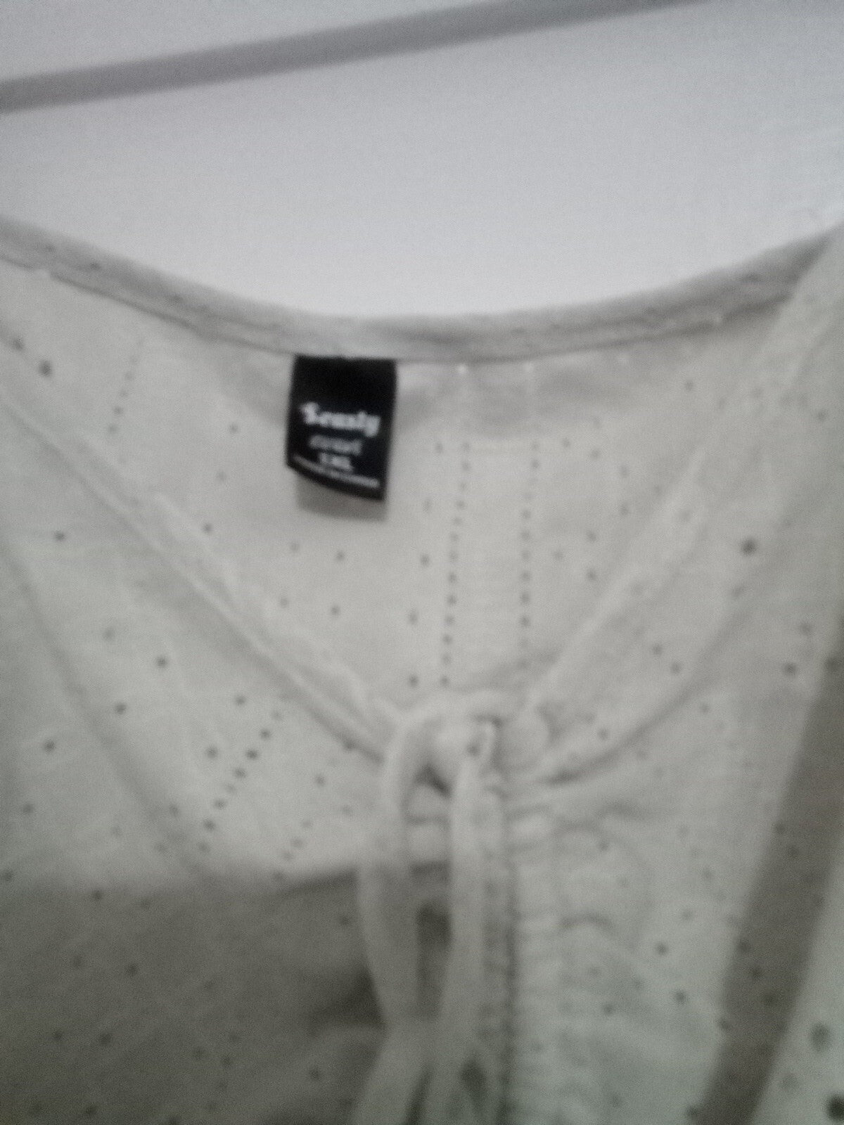 Ladies Seasty Curve 1xl Off White Short Sleeved Top