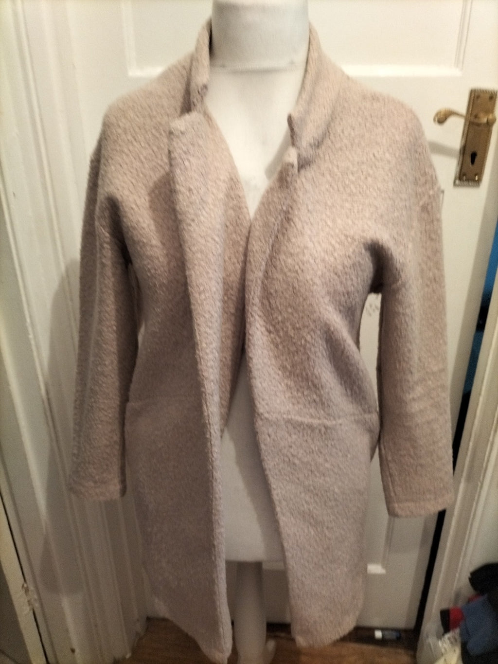 M&S Collection 10 Pale Pink Longline Cardigan
