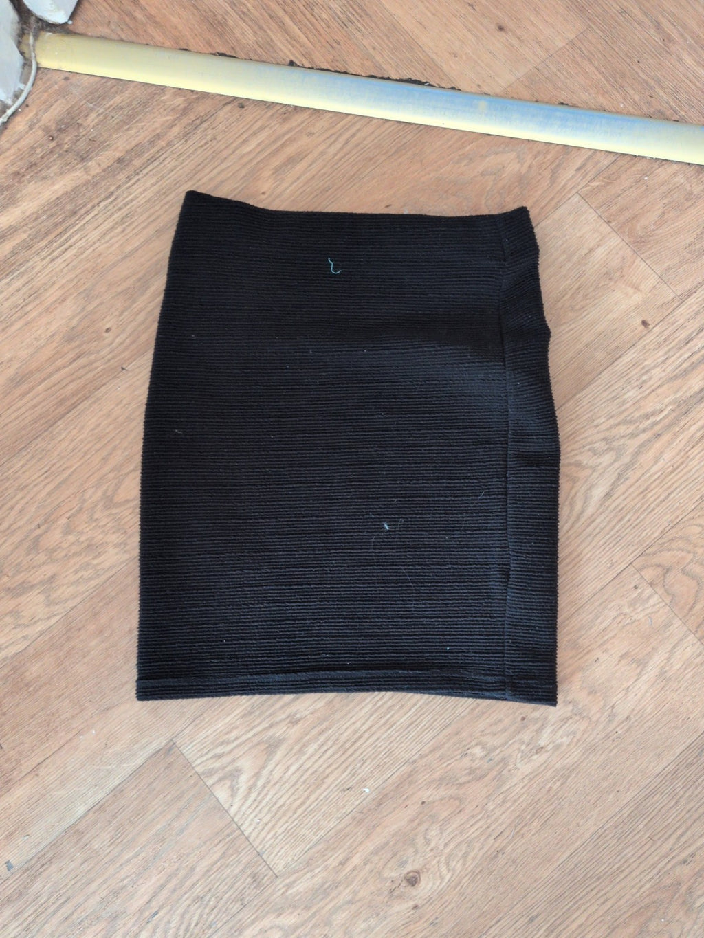 New Look 8 Black Knee Length Skirt Stretch