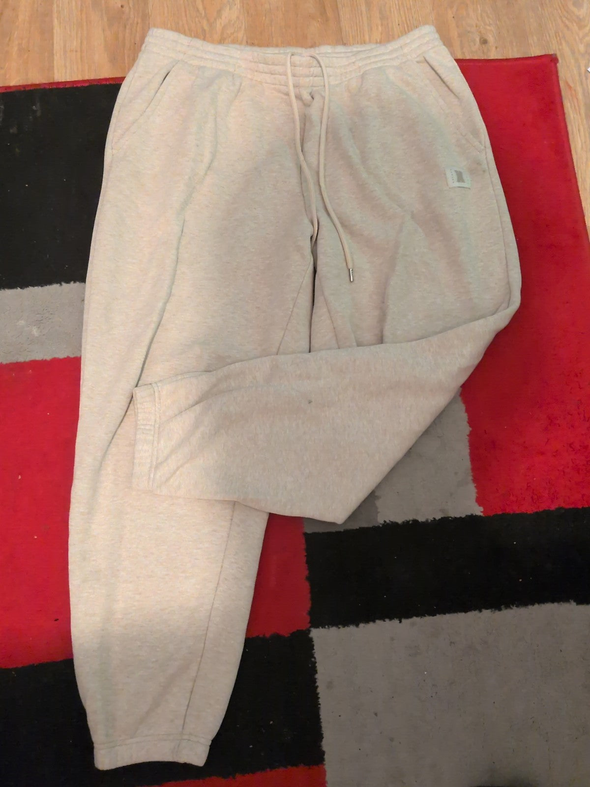 Mens Savage Fenty Size Large(42) Beige Elasticated Joggers