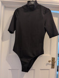 Shein Medium High Neck Half Sleeve Bodysuit