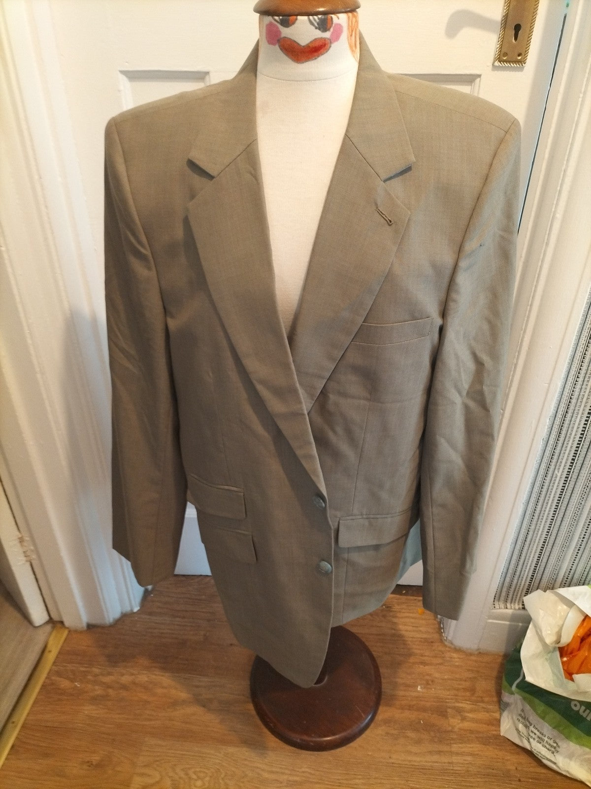 Mens 2XL Green Lined Long Sleeved Padded Jacket