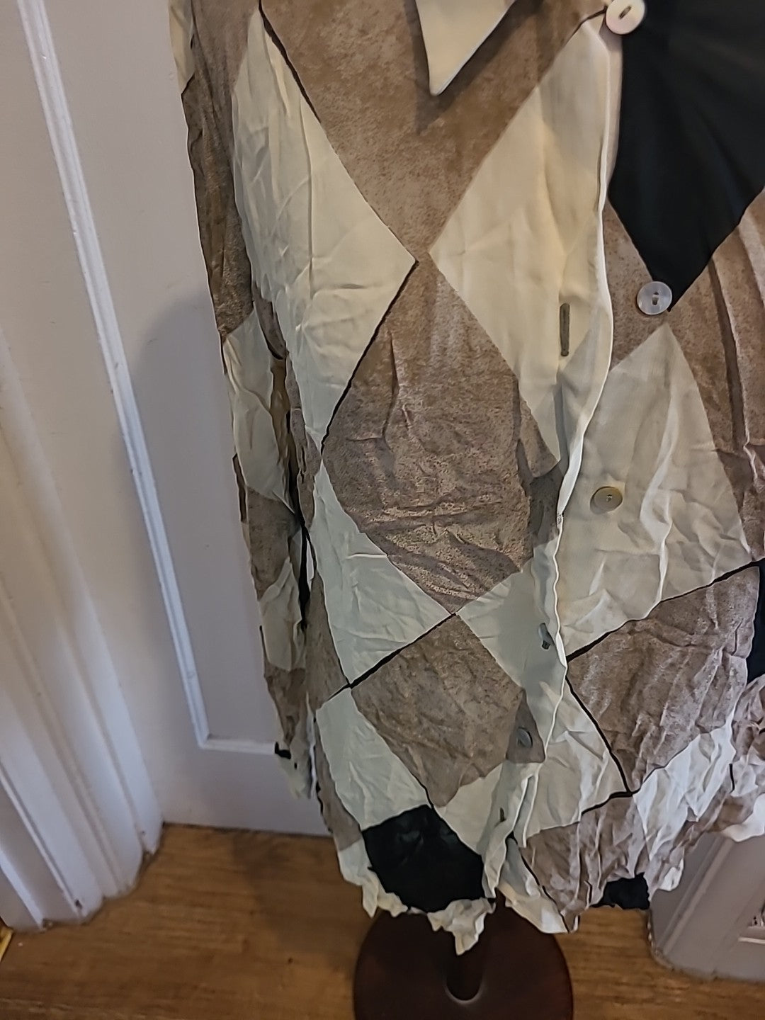 Ladies Principles Size 12 Multi Coloured Long Sleeved Blouse