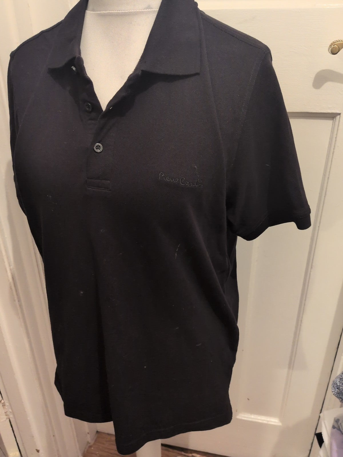Pierre Cardin L Black Short Sleeve Polo