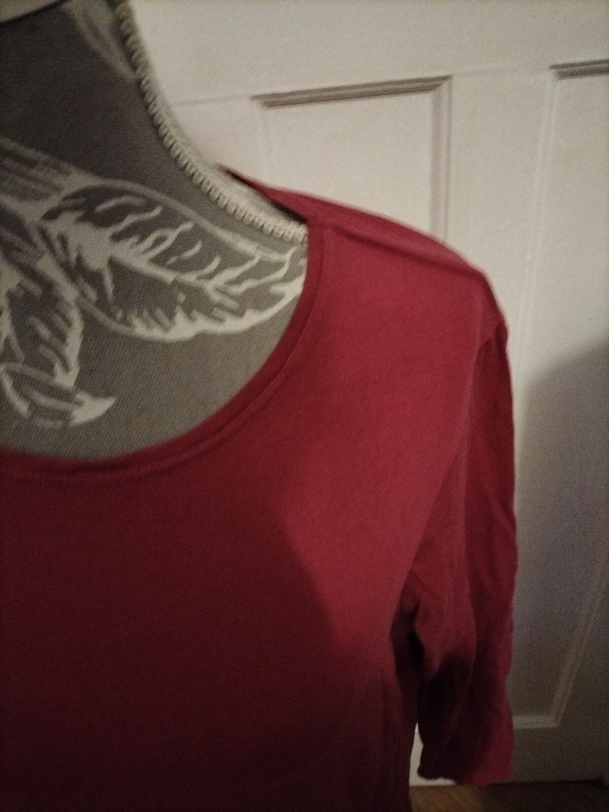 Ladies Primark XL Crew Neck Pink Long Sleeve Top