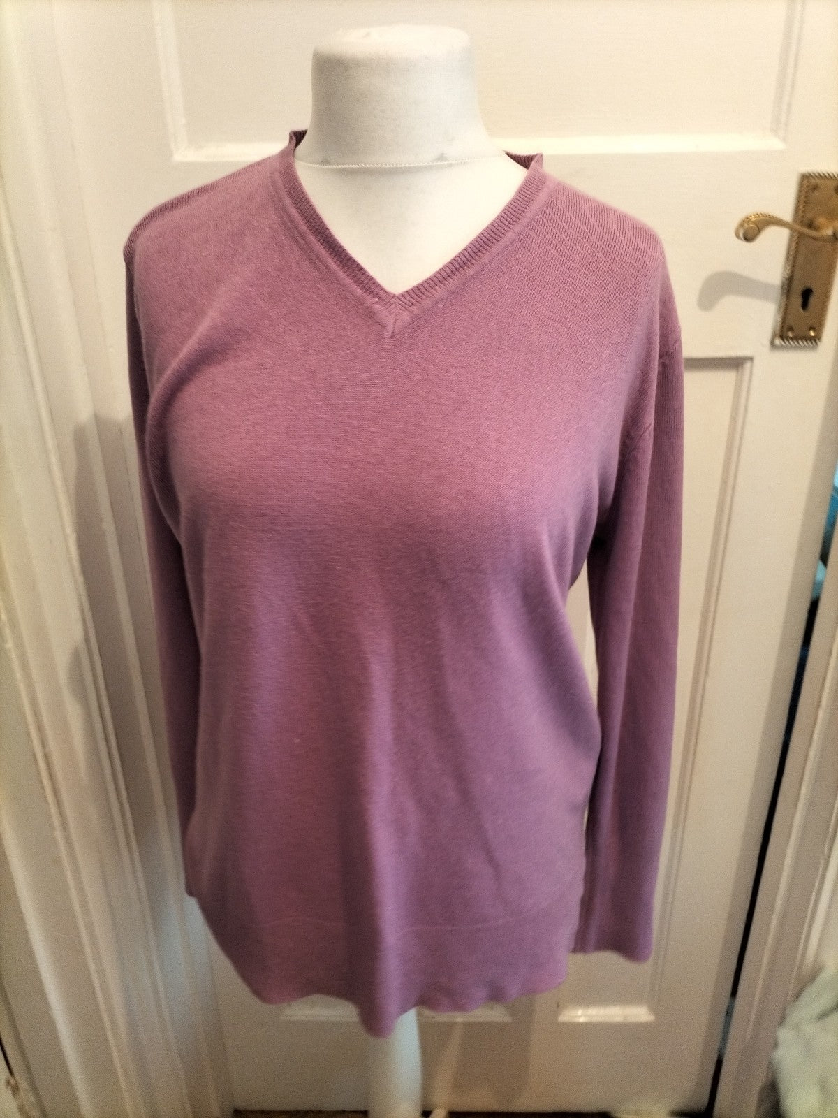 Beloved Large Purple Lilac V Neck Pullover Jumper