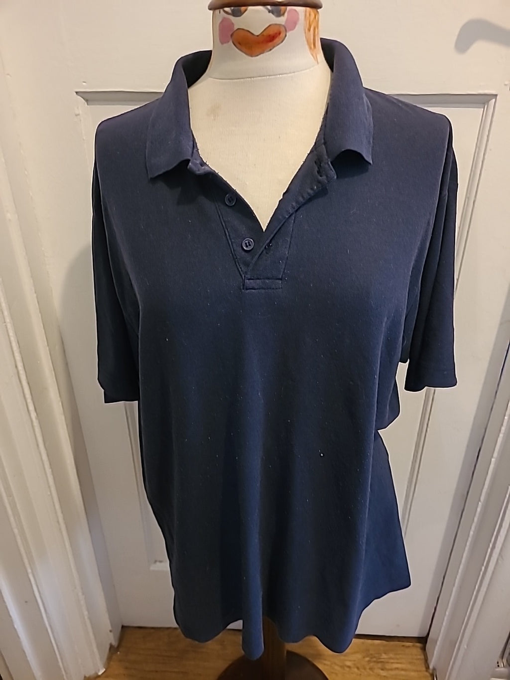 Mens For Men Size XL Navy Short Sleeved Polo