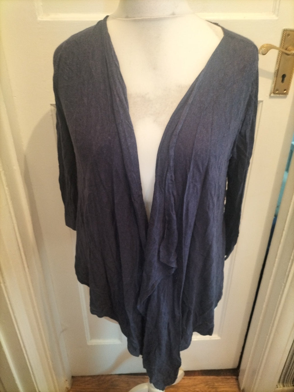 Ladies Tu Size 10 Navy Waterfall Cardigan