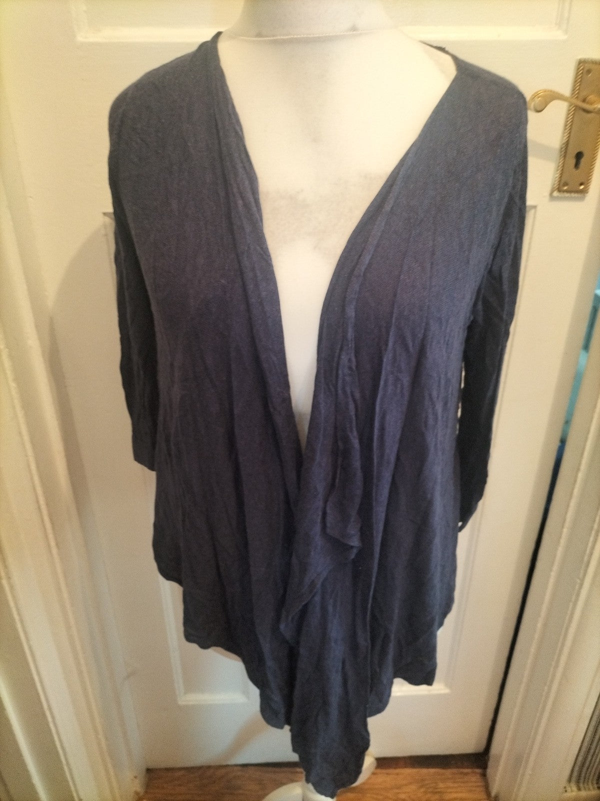 Ladies Tu Size 10 Navy Waterfall Cardigan