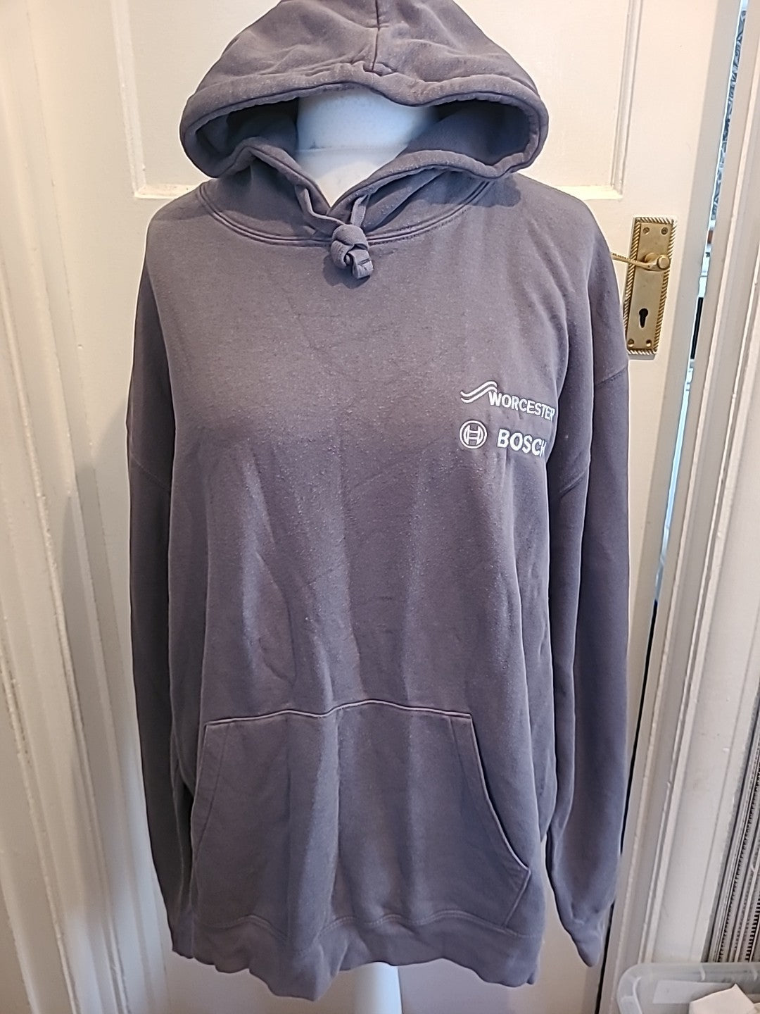 Mens Russell Size 3XL Grey Pullover Hoodie