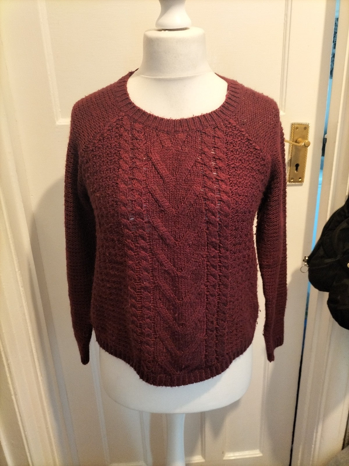 Ladies Indigo Size Small Deep Purple Knit Jumper