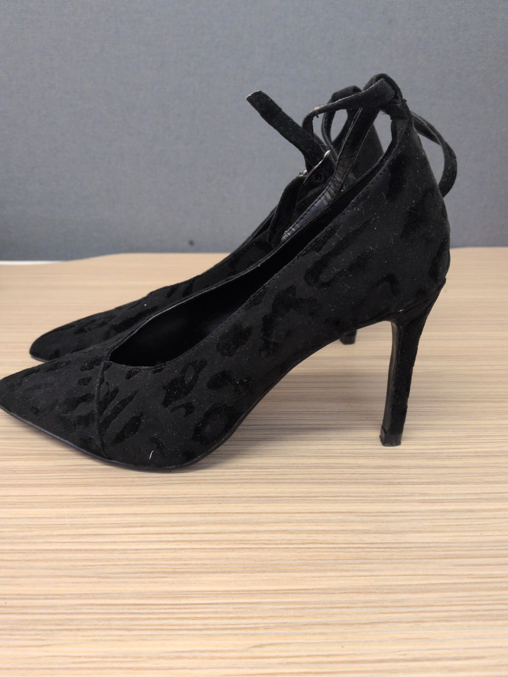 Next 4 Forever Comfort Black Pattern High Heels