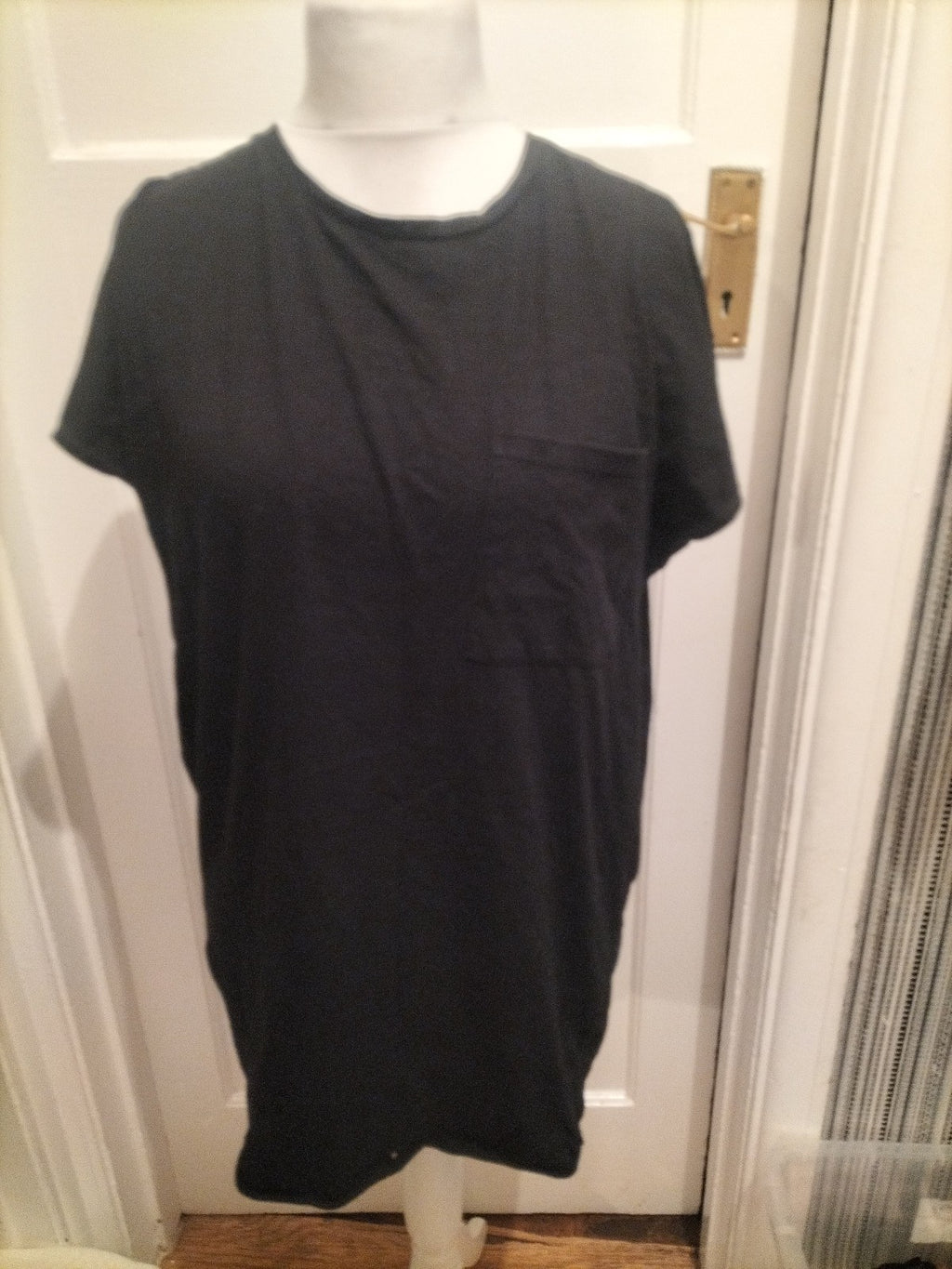 Ladies Zara Size Small Black Short Sleeved T-shirt Dress