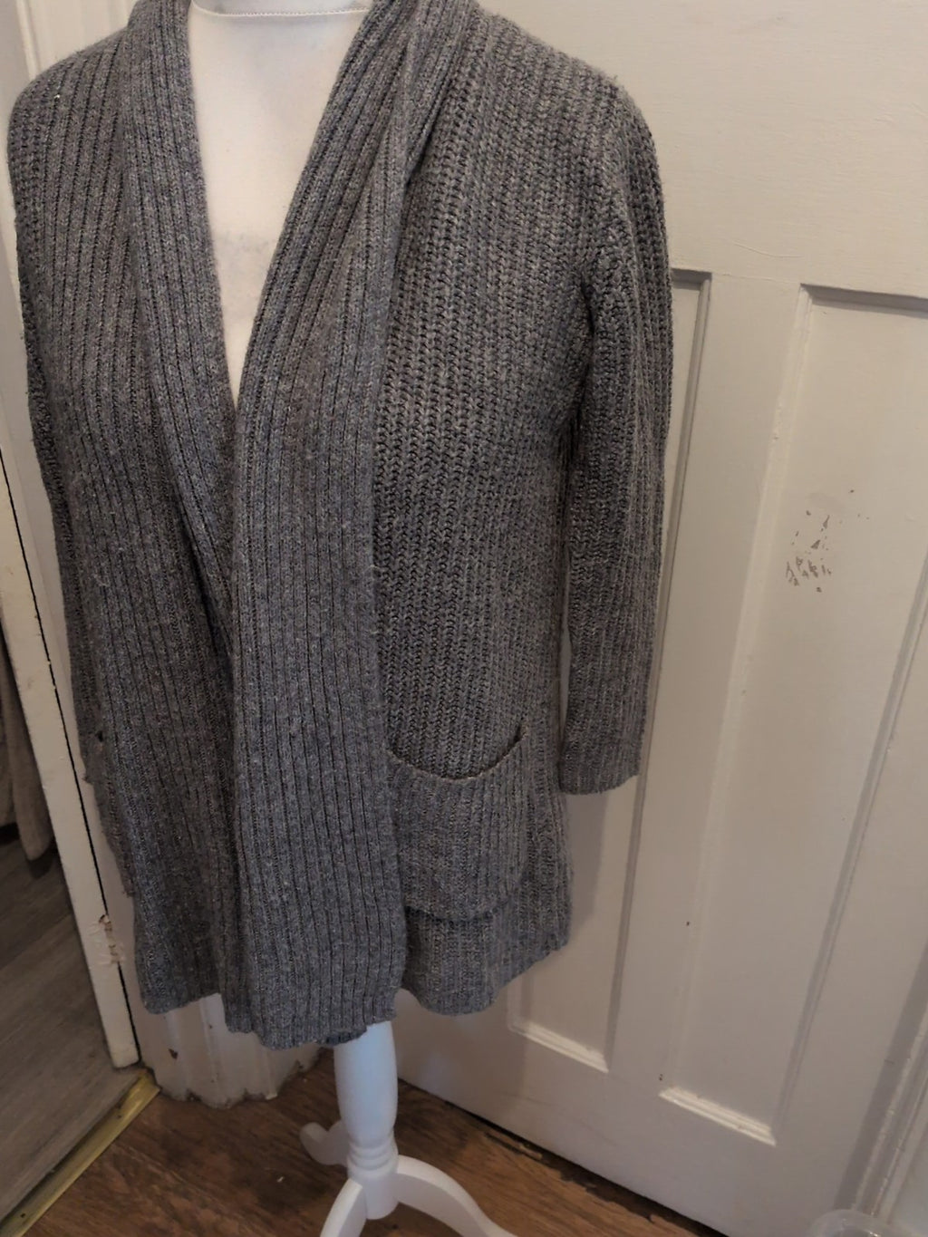 Primark 6 Grey Collared Cardigan