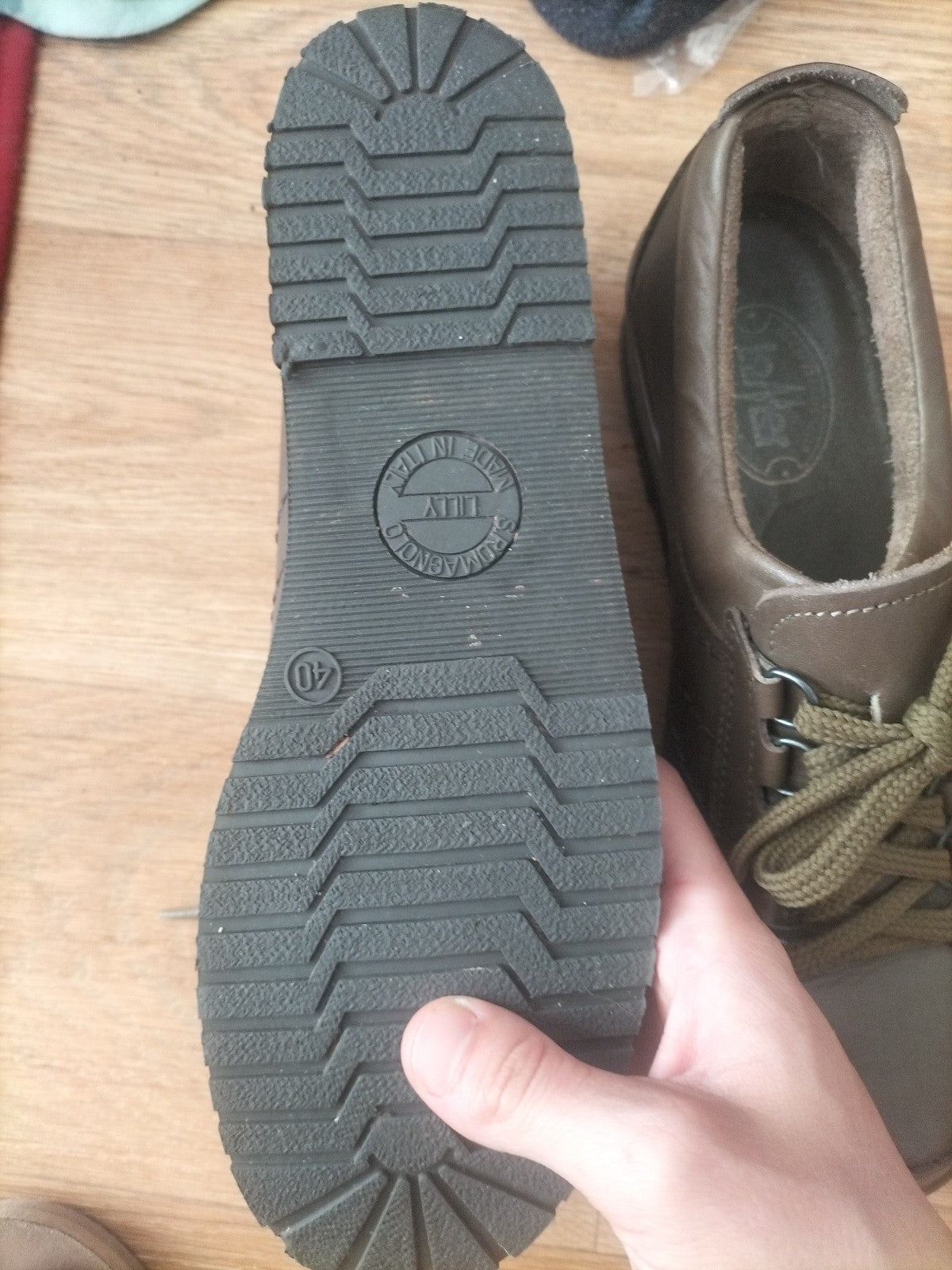 Lamer Euro 40 Khaki Trainers