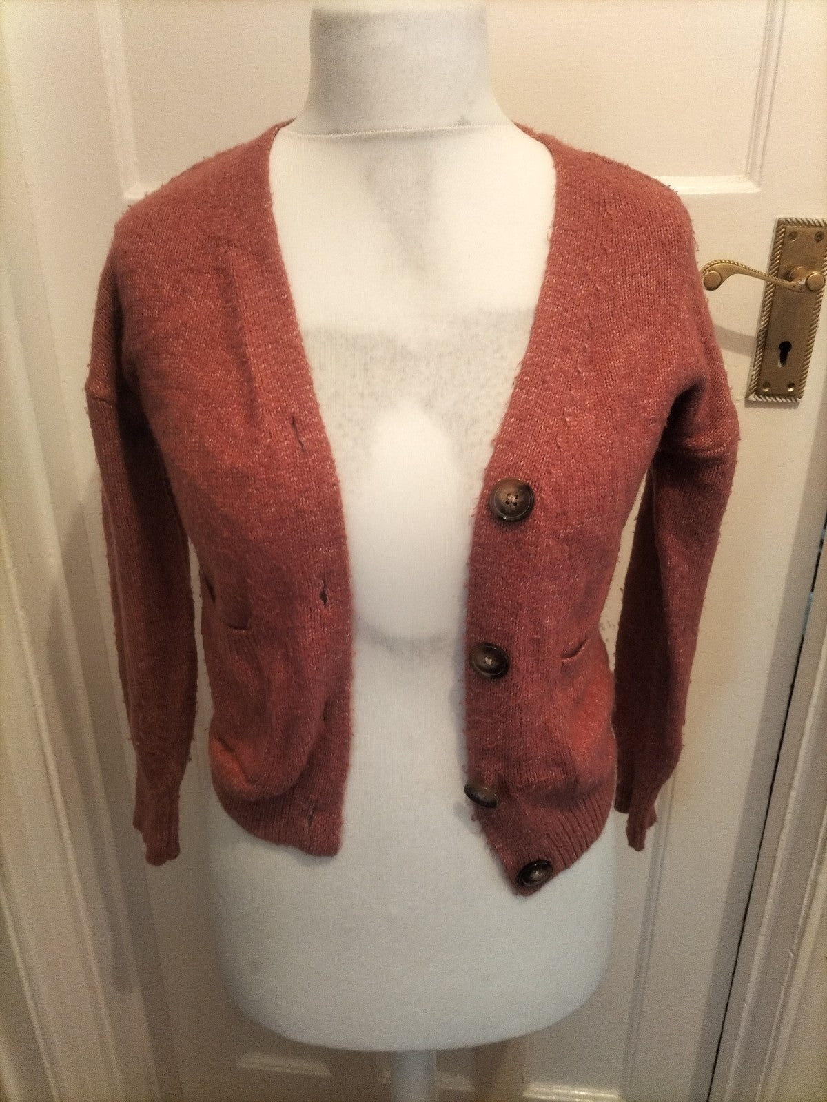 Ladies Primark Size 2XS Blush Long Sleeved Cardigan