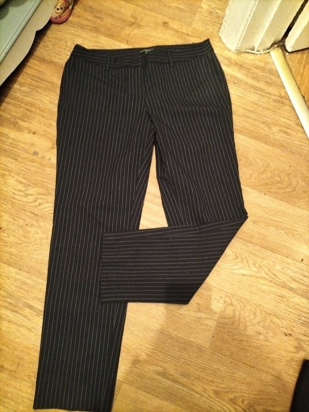 Ladies Katherine Barclay Size 14 Black Striped Trousers
