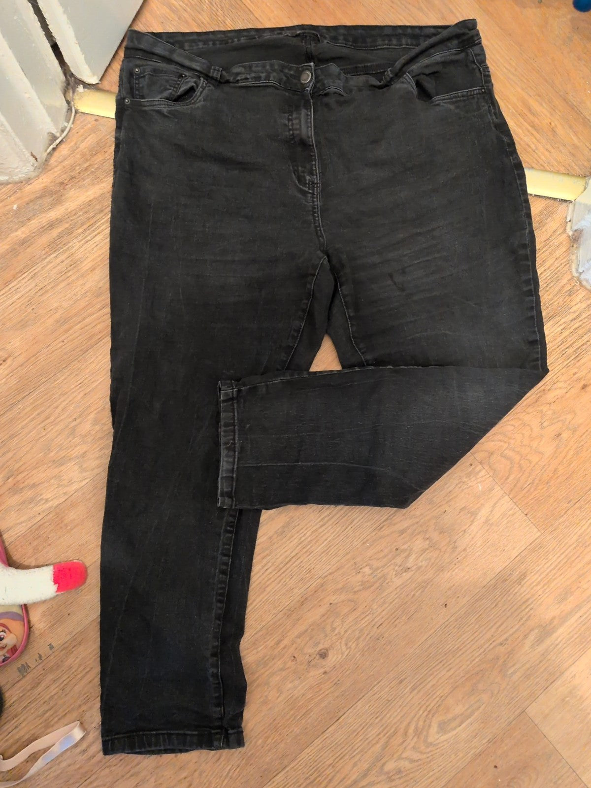 Bonmarche 24 Slim Leg Black Jeans