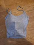 Ladies Size Small Grey Cami Padded Bust