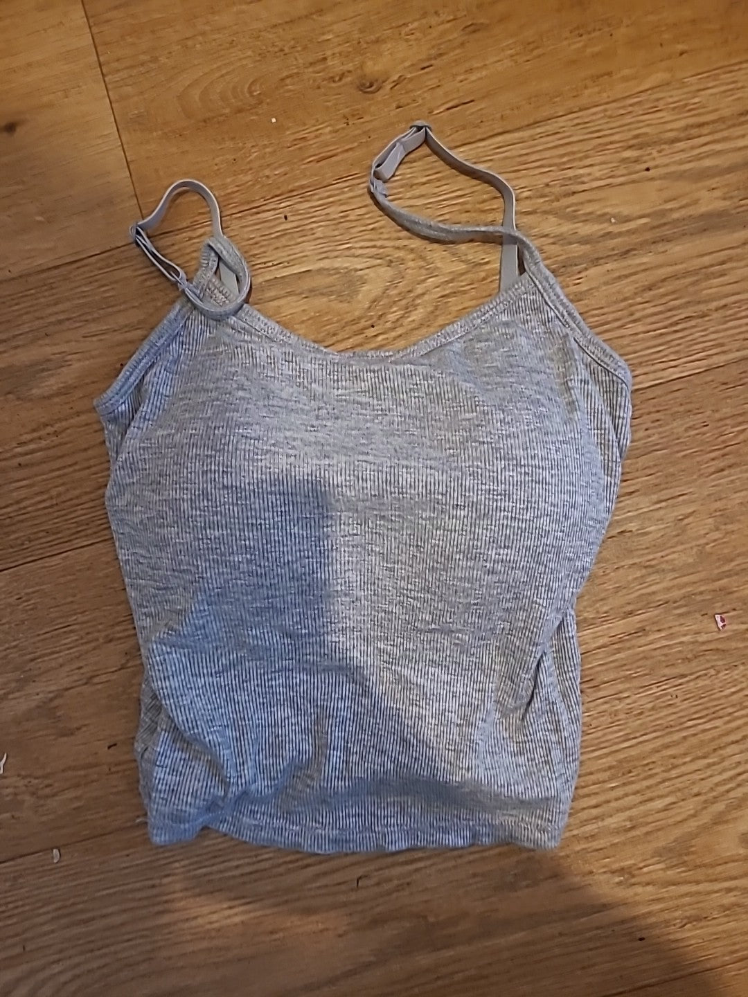 Ladies Size Small Grey Cami Padded Bust