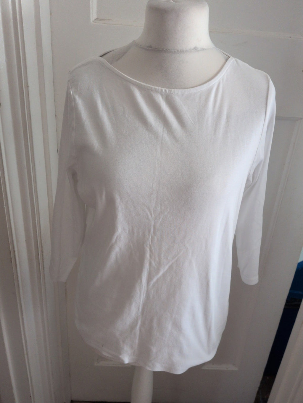 Marks And Spencer 20 3/4 Sleeve Slash Neck Long Sleeve T-shirt