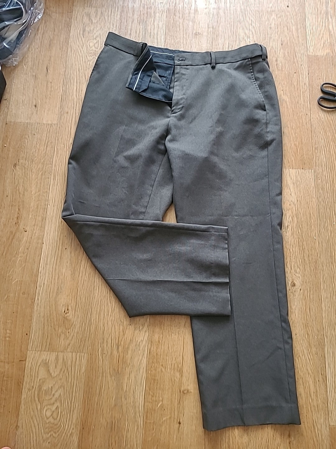 Mens BHS Size 38S Grey Trousers