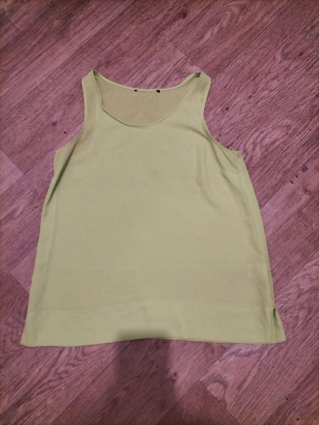 Ladies Primark 8 Lime Green Sleeveless Blouse