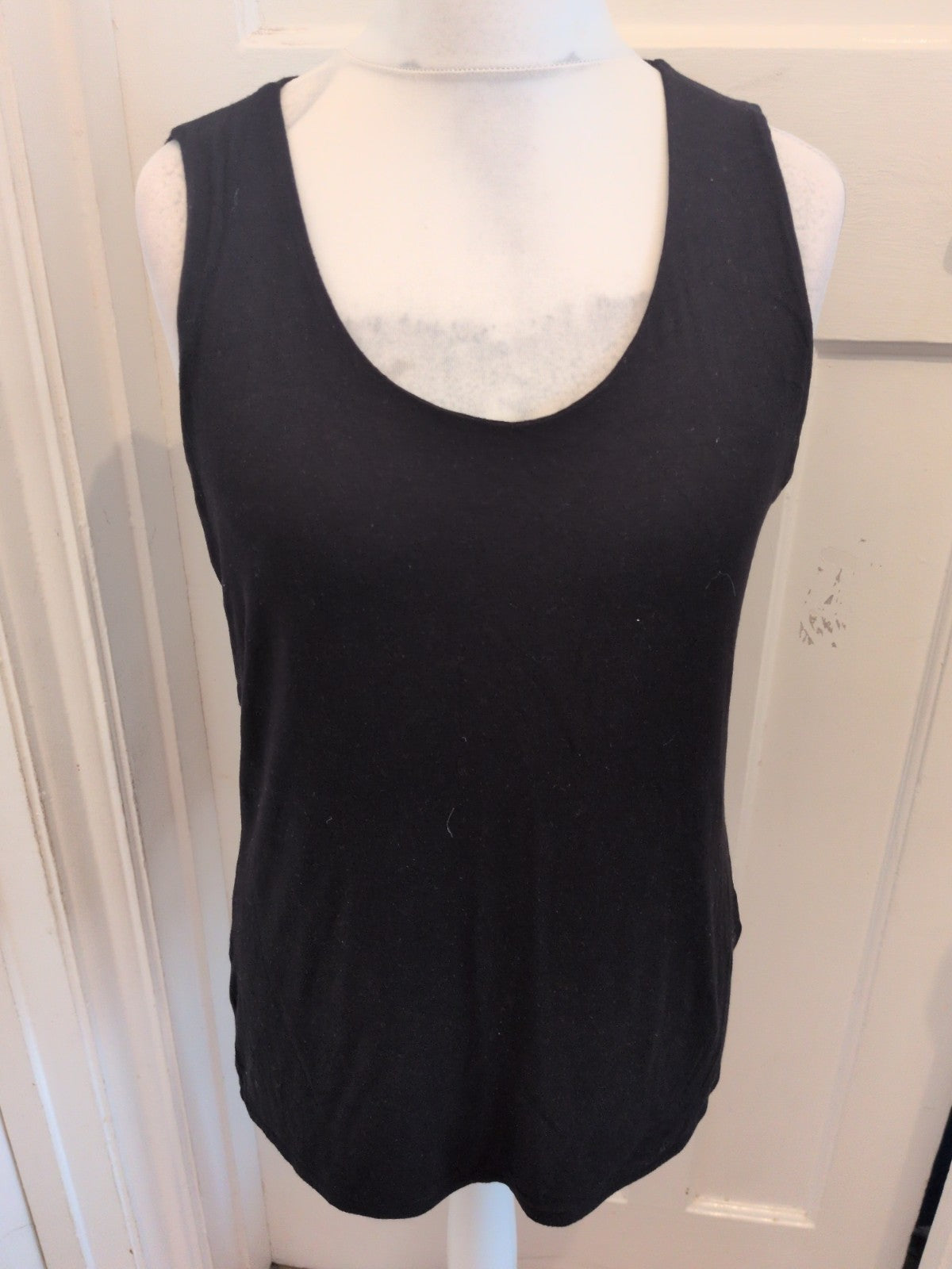 4XL Black Sleeveless Vest Style T-shirt